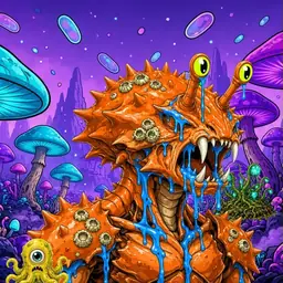 Oozlings #4073, Mutated Crab · Fungus Forest