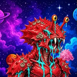 Oozlings #408, Crab · Void Nebula