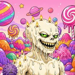 Oozlings #4082, Candle Wax · Candy Planet