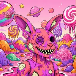 Oozlings #4089, Mutated Zombie Bunny · Candy Planet