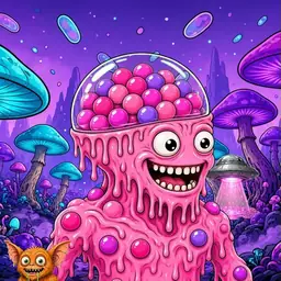 Oozlings #4093, Gumball Brain · Fungus Forest
