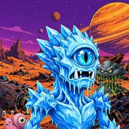 Oozlings #4095, Ice Cyclops · Ship Junkyard