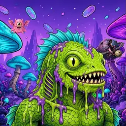 Oozlings #4098, Swamp Fish · Fungus Forest