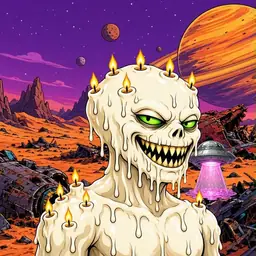 Oozlings #4105, Candle Wax · Ship Junkyard