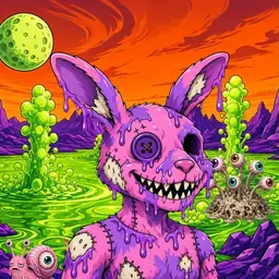 Oozlings #4110, Zombie Bunny · Acid Lake