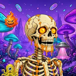 Oozlings #4111, Skull · Fungus Forest