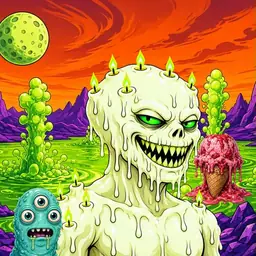 Oozlings #4138, Mutated Candle Wax · Acid Lake