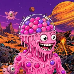 Oozlings #4147, Gumball Brain · Ship Junkyard