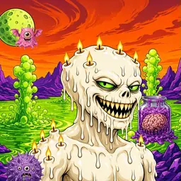 Oozlings #4150, Candle Wax · Acid Lake