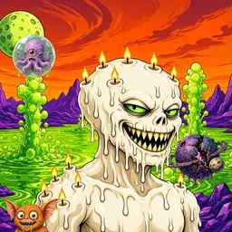 Oozlings #416, Candle Wax · Acid Lake