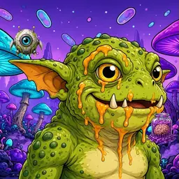 Oozlings #4163, Toad Goblin · Fungus Forest