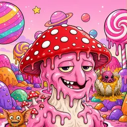 Oozlings #4169, Mushroom Head · Candy Planet
