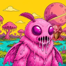 Oozlings #4171, Mutant Moth · Turquoise Swamp