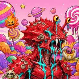 Oozlings #4190, Crab · Candy Planet
