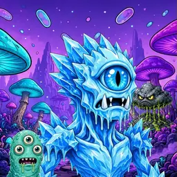 Oozlings #4191, Ice Cyclops · Fungus Forest