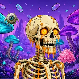 Oozlings #4206, Skull · Fungus Forest