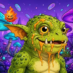 Oozlings #4215, Toad Goblin · Fungus Forest