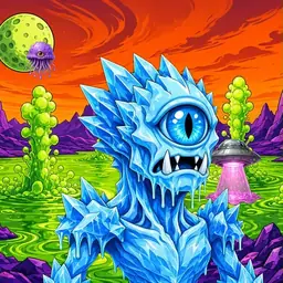 Oozlings #4223, Ice Cyclops · Acid Lake