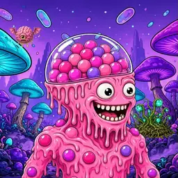 Oozlings #4235, Gumball Brain · Fungus Forest