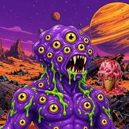 Oozlings #4238, Eyeball Cluster · Ship Junkyard
