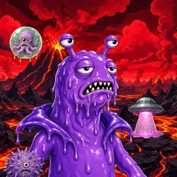 Oozlings #4240, Slug · Lava Fields