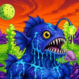 Oozlings #4247, Anglerfish · Acid Lake