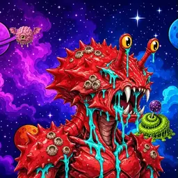 Oozlings #4248, Crab · Void Nebula