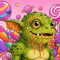 Oozlings #425, Toad Goblin · Candy Planet