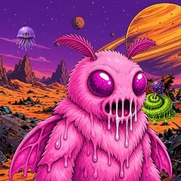 Oozlings #4263, Mutant Moth · Ship Junkyard