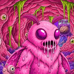 Oozlings #4269, Mutant Moth · Flesh Cave
