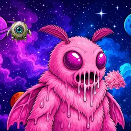 Oozlings #4272, Mutant Moth · Void Nebula