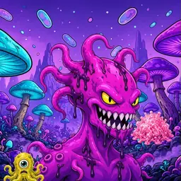 Oozlings #4273, Squid · Fungus Forest