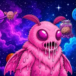 Oozlings #4274, Mutant Moth · Void Nebula
