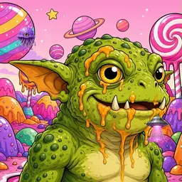 Oozlings #428, Toad Goblin · Candy Planet