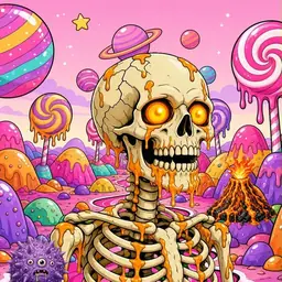 Oozlings #4281, Skull · Candy Planet