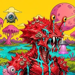 Oozlings #4284, Crab · Turquoise Swamp