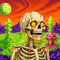 Oozlings #429, Skull · Acid Lake