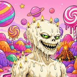 Oozlings #4301, Candle Wax · Candy Planet