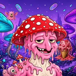Oozlings #4303, Mushroom Head · Fungus Forest