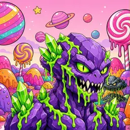 Oozlings #4304, Crystal Rock · Candy Planet