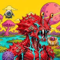 Oozlings #4318, Crab · Turquoise Swamp
