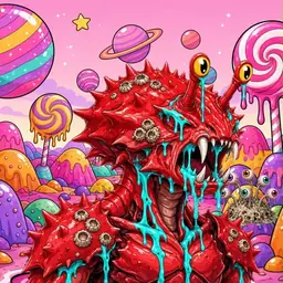 Oozlings #4320, Crab · Candy Planet