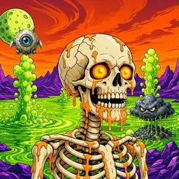 Oozlings #4323, Skull · Acid Lake