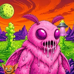 Oozlings #4332, Mutant Moth · Acid Lake