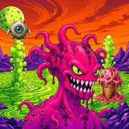 Oozlings #4351, Mutated Squid · Acid Lake