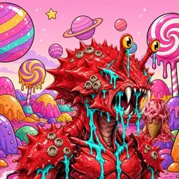 Oozlings #4353, Crab · Candy Planet