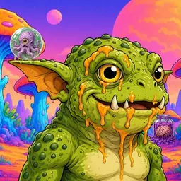 Oozlings #4359, Toad Goblin · Mushroom Desert