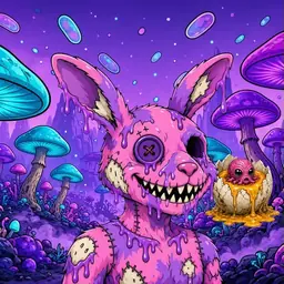 Oozlings #4360, Zombie Bunny · Fungus Forest