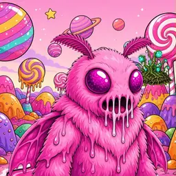 Oozlings #4375, Mutant Moth · Candy Planet