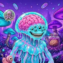 Oozlings #4376, Jellyfish Brain · Fungus Forest